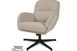 Draaifauteuils^Draaifauteuil Naturel CH-73.013 Moss