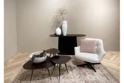 Livingfurn Ronde Fauteuils|Draaifauteuils^Draaifauteuil Sand Daphne
