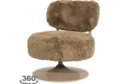 By-Boo Draaifauteuils^Draaifauteuil Taupe 250356 Furlo