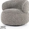 Eleonora Meubelen Ronde Fauteuils^Draaifauteuil Taupe 96108 Maeve