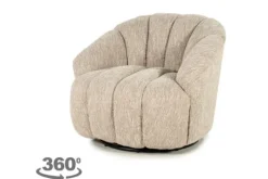 By-Boo Draaifauteuils^Draaifauteuil taupe 250187 Sogno