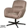 Hot Label51 Draaifauteuil Taupe CH-73.014 Moss