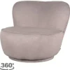 Draaifauteuils|Ronde Fauteuils^Draaifauteuil Taupe FU-88.013 Bunny
