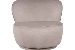 Draaifauteuils|Ronde Fauteuils^Draaifauteuil Taupe FU-88.013 Bunny