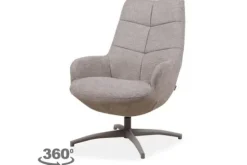 Draaifauteuils^Draaifauteuil Taupe WX-67.018 Winston