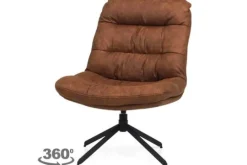 Outlet Singer Draaistoel cognac Tygo