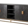 Outlet Richmond Interiors Dressoir 210693 Blackbone Brass