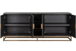 Outlet Richmond Interiors Dressoir 210693 Blackbone Brass