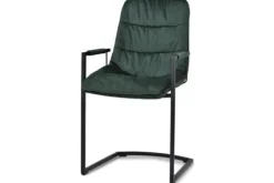 Olijk Eetkamer fauteuil velvet green Knus