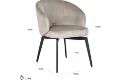 Richmond Interiors Eetkamerstoelen^Eetkamerstoel 211693 Amphara