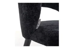 Richmond Interiors Eetkamerstoelen^Eetkamerstoel 211067 Black Chenille Savoy