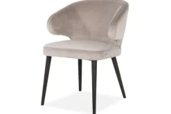 Richmond Interiors Eetkamerstoelen^Eetkamerstoel 210466 Khaki Velvet Indigo