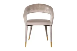 Clearance Richmond Interiors Eetkamerstoel 210753 Khaki Velvet Gia