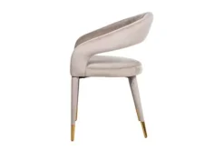 Clearance Richmond Interiors Eetkamerstoel 210753 Khaki Velvet Gia