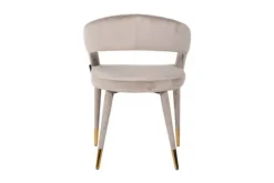 Clearance Richmond Interiors Eetkamerstoel 210753 Khaki Velvet Gia