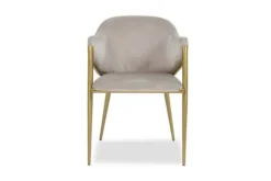 Richmond Interiors Eetkamerstoelen^Eetkamerstoel 210828 Khaki Velvet Gwen