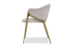 Richmond Interiors Eetkamerstoelen^Eetkamerstoel 210828 Khaki Velvet Gwen