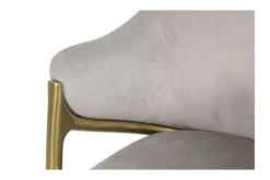 Richmond Interiors Eetkamerstoelen^Eetkamerstoel 210828 Khaki Velvet Gwen
