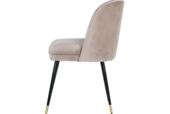 Richmond Interiors Eetkamerstoelen^Eetkamerstoel 210854 Khaki Velvet Alicia