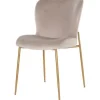 Richmond Interiors Eetkamerstoelen^Eetkamerstoel 210832 Khaki Velvet Odessa