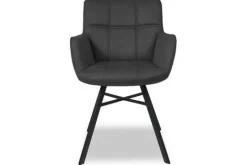 Olijk Eetkamerstoelen^Eetkamerstoel - Luxor Anthracite Matilde