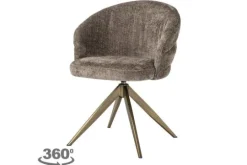 Richmond Interiors Eetkamerstoelen^Eetkamerstoel 212409 Stone Chenille Zendaya
