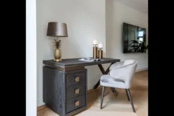 New Richmond Interiors Eetkamerstoel 210467 Stone Velvet Indigo