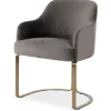 Richmond Interiors Eetkamerstoelen^Eetkamerstoel 210457 Stone Velvet Hadley