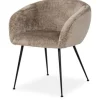 Richmond Interiors Eetkamerstoelen^Eetkamerstoel 211912 Taupe Chenille Ruby