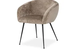Richmond Interiors Eetkamerstoelen^Eetkamerstoel 211912 Taupe Chenille Ruby