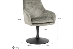 Richmond Interiors Eetkamerstoelen^Eetkamerstoel 211950 Thyme Fusion Marlon