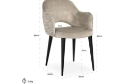 Richmond Interiors Eetkamerstoelen^Eetkamerstoel 212340 Trendy Nature Giovanna