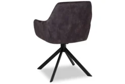 Silla Comer Eetkamerstoelen^Eetkamerstoel - Velvet Graphite Salma
