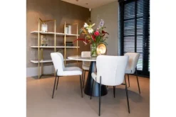 Hot Richmond Interiors Eetkamerstoel 210624 White Bouclé Darby
