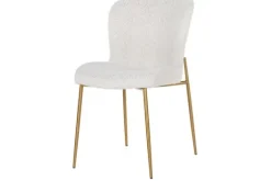 Hot Richmond Interiors Eetkamerstoel 210623 White Bouclé Odessa