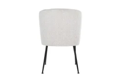 Richmond Interiors Eetkamerstoelen^Eetkamerstoel 210658 White Bouclé Fallon