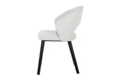 Discount Richmond Interiors Eetkamerstoel 211066 White Bouclé Savoy