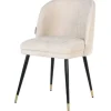 Sale Richmond Interiors Eetkamerstoel 210855 White Chenille Alicia