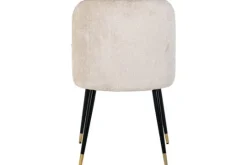 Sale Richmond Interiors Eetkamerstoel 210855 White Chenille Alicia