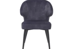 Outlet Livingfurn Eetkamerstoel Anthracite Velvet Donna