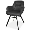 Olijk Eetkamerstoelen^Eetkamerstoel antraciet  Susa