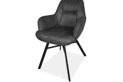 Olijk Eetkamerstoelen^Eetkamerstoel antraciet  Susa