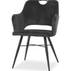 Olijk Eetkamerstoelen^Eetkamerstoel antraciet Tirza