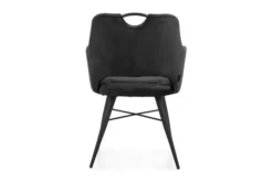 Olijk Eetkamerstoelen^Eetkamerstoel antraciet Tirza