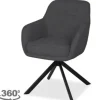Wowen Eetkamerstoelen^Eetkamerstoel Baltic 0225 antraciet Irene