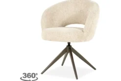 Eleonora Meubelen Eetkamerstoelen^Eetkamerstoel Beige 96474 Alissa