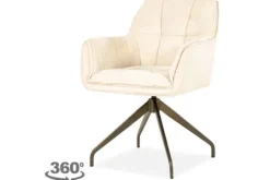 Online Eleonora Meubelen Eetkamerstoel Beige 96458 Hugo