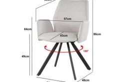 Sale Livingfurn Eetkamerstoel Beige Diana