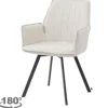 Clearance Livingfurn Eetkamerstoel Beige Louise