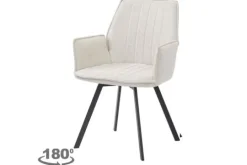 Clearance Livingfurn Eetkamerstoel Beige Louise